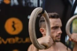Anneaux De Gymnastique - Bois Naturel, Sveltus -Martiaux Fitness Magasin anneaux de gymnastique bois naturel sveltus 2
