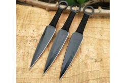 Kunai Fei Biao Acier, Poignée Tressée - Lot De 6 (15 Cm) -Martiaux Fitness Magasin couteaux de lancer fei biao 4
