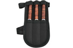Couteaux De Lancer Acier Inox, Cuir PU - Lot De 3 (16 Cm) -Martiaux Fitness Magasin couteaux de lancer manche en cuir empile lot de 3 2