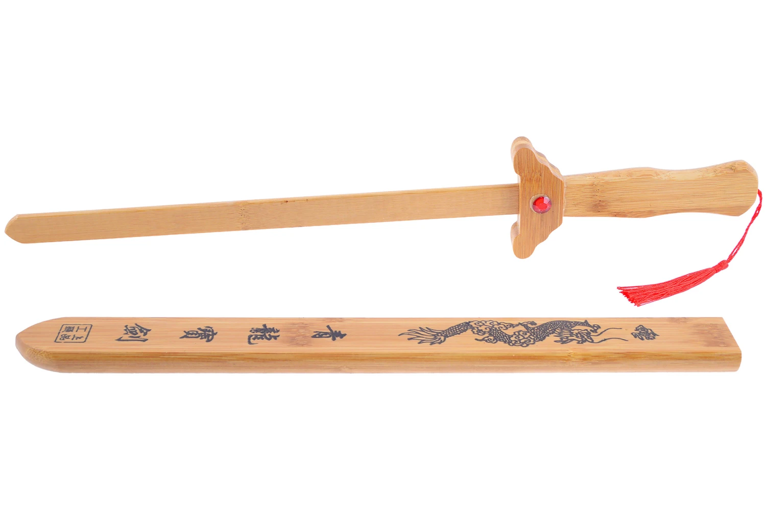 Épée avec fourreau, Initiation - Bois Naturel (Petit modèle) Épée Avec Fourreau, Initiation - Bois Naturel (Petit Modèle) -Martiaux Fitness Magasin epee en bois fourreau dragon petit modele 1