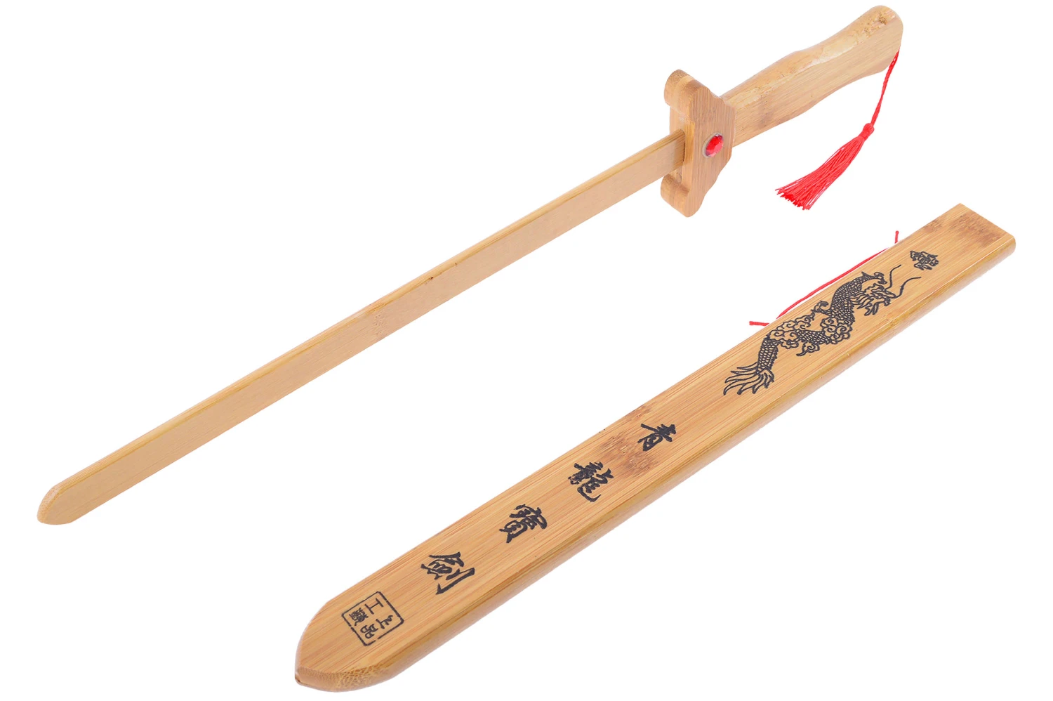 Épée avec fourreau, Initiation - Bois Naturel (Petit modèle) Épée Avec Fourreau, Initiation - Bois Naturel (Petit Modèle) -Martiaux Fitness Magasin epee en bois fourreau dragon petit modele 2