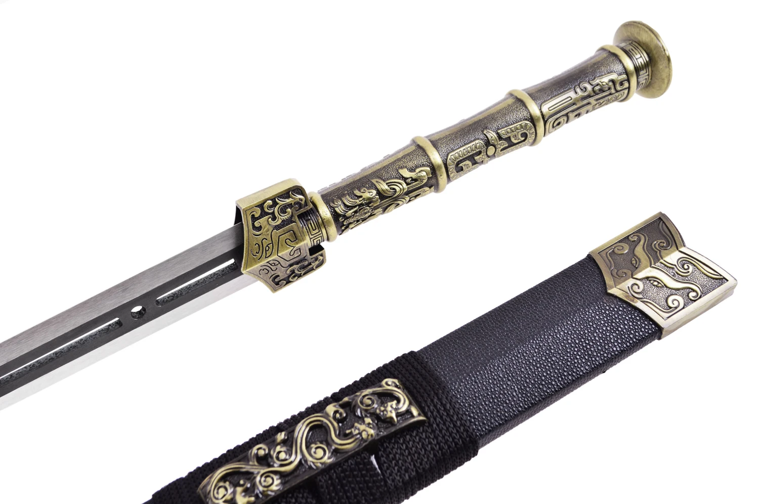 Epee Han ChuanQi - Lame avec crans, Rigide Epee Han ChuanQi - Lame Avec Crans, Rigide -Martiaux Fitness Magasin epee han chuanqi lame avec crans rigide 3