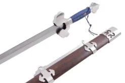 Épée Ming, Gale Wind - Acier Damas, Forge LK Chen -Martiaux Fitness Magasin epee ming gale wind acier damas forge lk chen 2