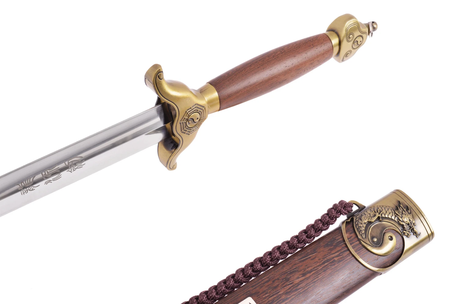 Épée Tai Ji, Tai Chi «YouLong», Section Diamant - Semi-rigide Épée Tai Ji, Tai Chi «YouLong», Section Diamant - Semi-rigide -Martiaux Fitness Magasin epee youlong diamant semi rigide 3