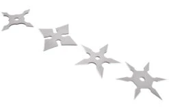 Étoiles Ninja Shuriken, Acier Inoxydable - Lot De 4 4 Étoiles Ninja Shuriken, Acier Inoxydable - Lot De 4 -Martiaux Fitness Magasin etoile ninja shuriken lot de 4 2