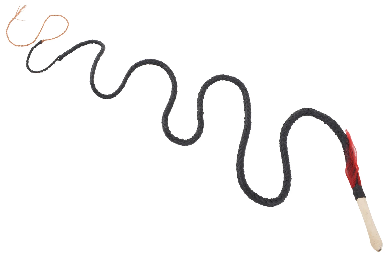 Fouet long en Cuir - Poignée Bois Fouet Long En Cuir - Poignée Bois -Martiaux Fitness Magasin fouet cuir poignee bois long 3