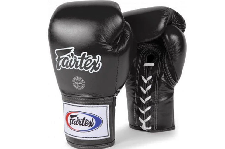Gants de Boxe, Lacets - Pro, Fairtex Gants De Boxe, Lacets - Pro, Fairtex -Martiaux Fitness Magasin gants de boxe pro a lacets thai proteam fairtex 6