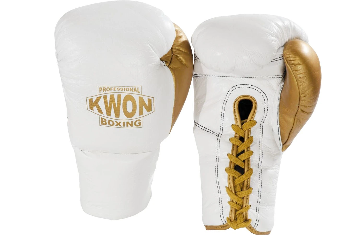 Gants de Boxe Pro - Cuir & Lacets, Kwon Gants De Boxe Pro - Cuir & Lacets, Kwon -Martiaux Fitness Magasin gants de boxe pro cuir lacets kwon 1