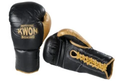 Gants De Boxe Pro - Cuir & Lacets, Kwon 4 Gants De Boxe Pro - Cuir & Lacets, Kwon -Martiaux Fitness Magasin gants de boxe pro cuir lacets kwon 2