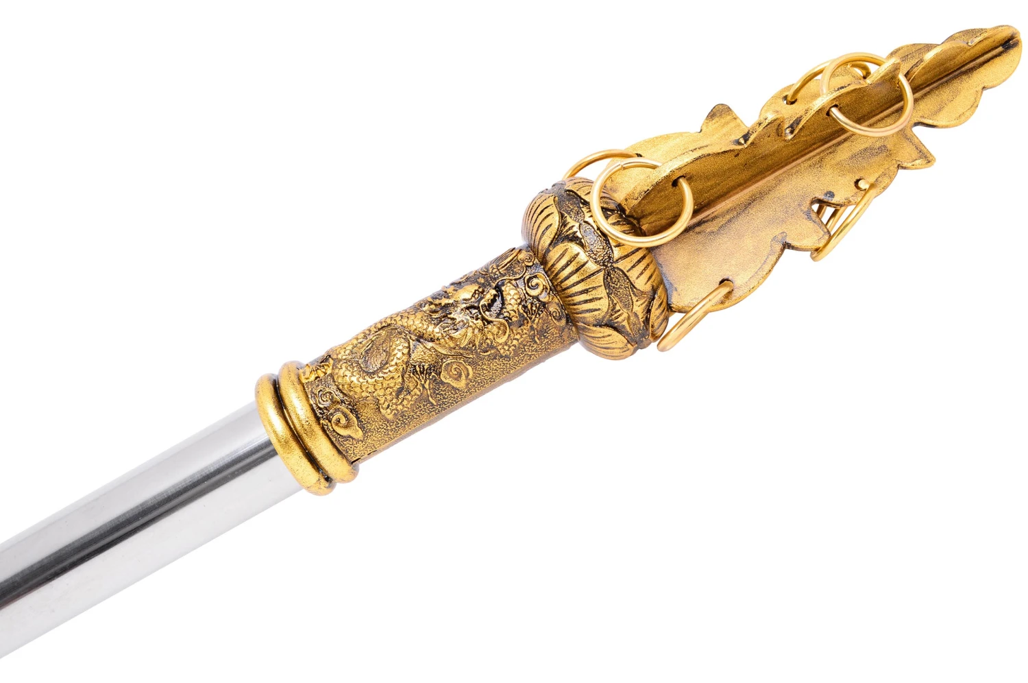 Hallebarde Démontable Guan Dao, Xin Guan Yue Dorée - Rigide Hallebarde Démontable Guan Dao, Xin Guan Yue Dorée - Rigide -Martiaux Fitness Magasin hallebarde demontable guan dao xin guan yue doree rigide 5