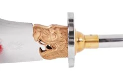 Hallebarde Démontable Guan Dao, Manche Inox - Rigide -Martiaux Fitness Magasin hallebarde guan dao 1 4