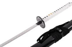 Katana Iaïto Dragon, Noir & Tressage Blanc 5 Katana Iaïto Dragon, Noir & Tressage Blanc -Martiaux Fitness Magasin katana iaito dragon noir tressage blanc 3