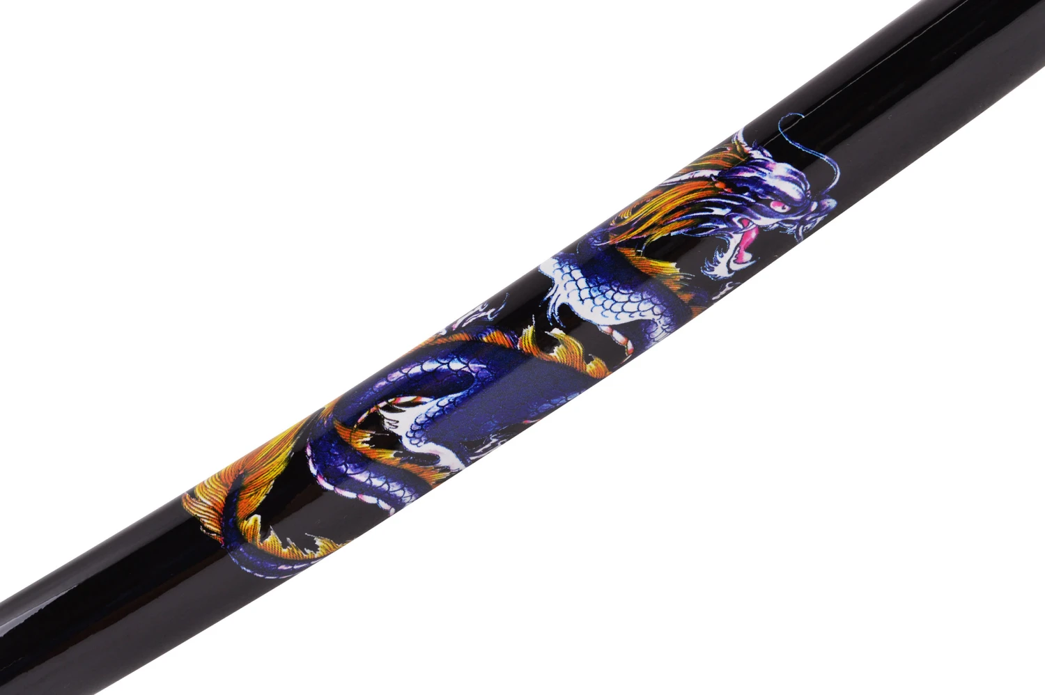 Katana Iaïto Dragon, Noir & Tressage blanc Katana Iaïto Dragon, Noir & Tressage Blanc -Martiaux Fitness Magasin katana iaito dragon noir tressage blanc 7