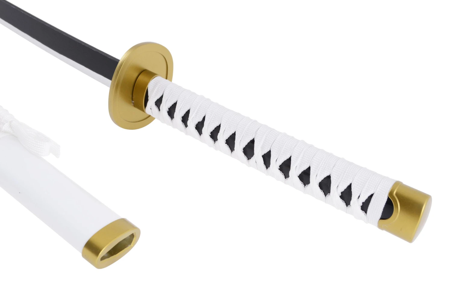 Katana réaliste Blanc, Garde ronde, Baohu - Réplique Bambou Katana Réaliste Blanc, Garde Ronde, Baohu - Réplique Bambou -Martiaux Fitness Magasin katana realiste blanc garde ronde baohu replique bambou 3