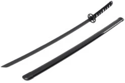 Katana Réaliste Noir, Garde Ronde, Baohu - Réplique Bambou -Martiaux Fitness Magasin katana realiste garde ronde baohu replique bambou 5