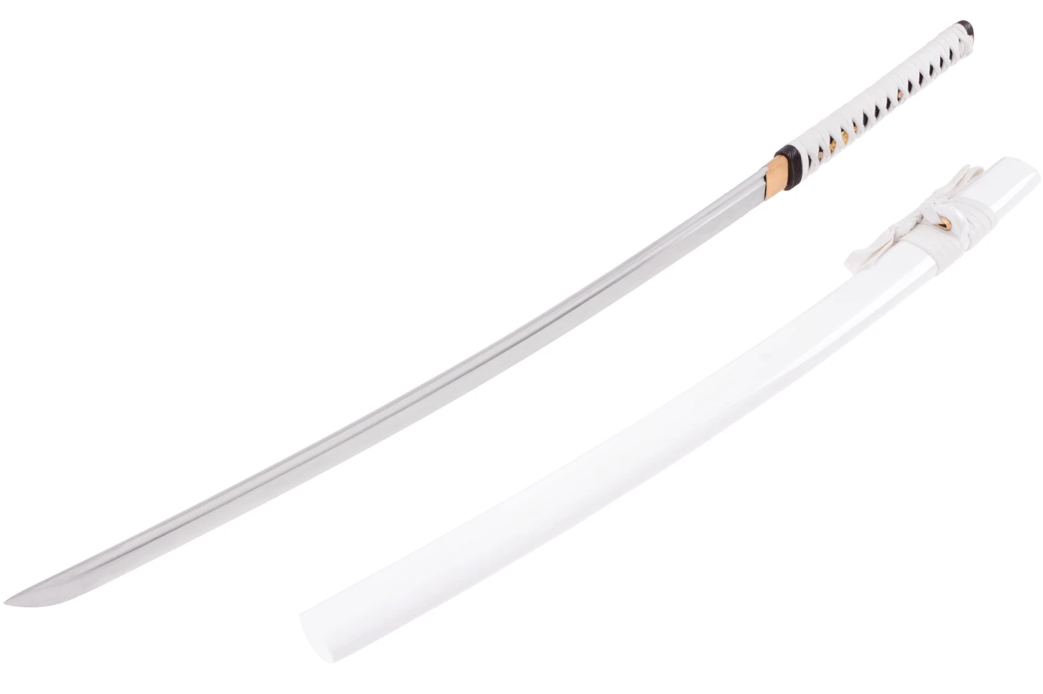 Katana Shirasaya Fudoshin, Blanc - Aiguisé Katana Shirasaya Fudoshin, Blanc - Aiguisé -Martiaux Fitness Magasin katana shirasaya fudoshin blanc aiguise 1