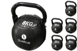 Martiaux Fitness Magasin 28 Kettlebell, Cuir PU - Entraînement, Sveltus