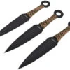 Kunai Acier Inox, Tressage Camouflage - Lot De 3 (16 Cm) 1 Kunai Acier Inox, Tressage Camouflage - Lot De 3 (16 Cm) -Martiaux Fitness Magasin kunai noir manche camouflage lot de 3