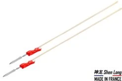 Lance Kung Fu Traditionnelle, Pointe Inox Plein, Haut De Gamme