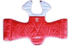 Plastron Taekwondo, Réversible - WTF, Noris -Martiaux Fitness Magasin plastron reversible homologue wtferedation noris 1