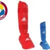 Protège-tibias & Pieds WKF, Amovibles - 661.35, Adidas 1 Protège-tibias & Pieds WKF, Amovibles - 661.35, Adidas -Martiaux Fitness Magasin protege tibias pieds wkf amovibles 66135 adidas