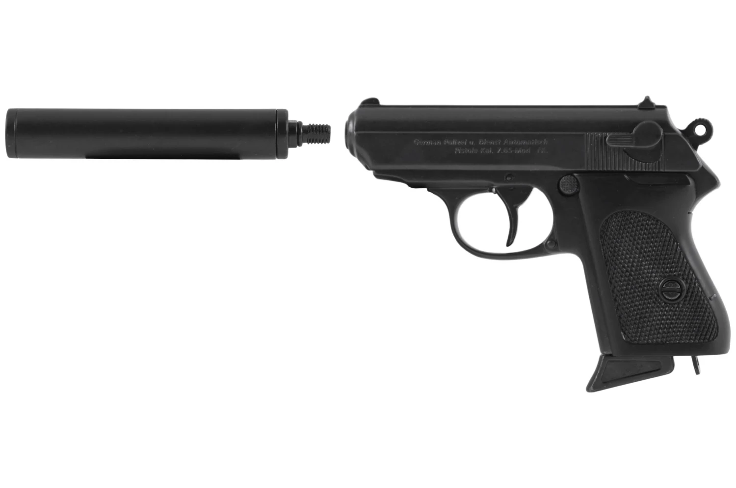 Réplique de pistolet Allemand, avec silencieux Réplique De Pistolet Allemand, Avec Silencieux -Martiaux Fitness Magasin replique de pistolet allemand avec silencieux 1