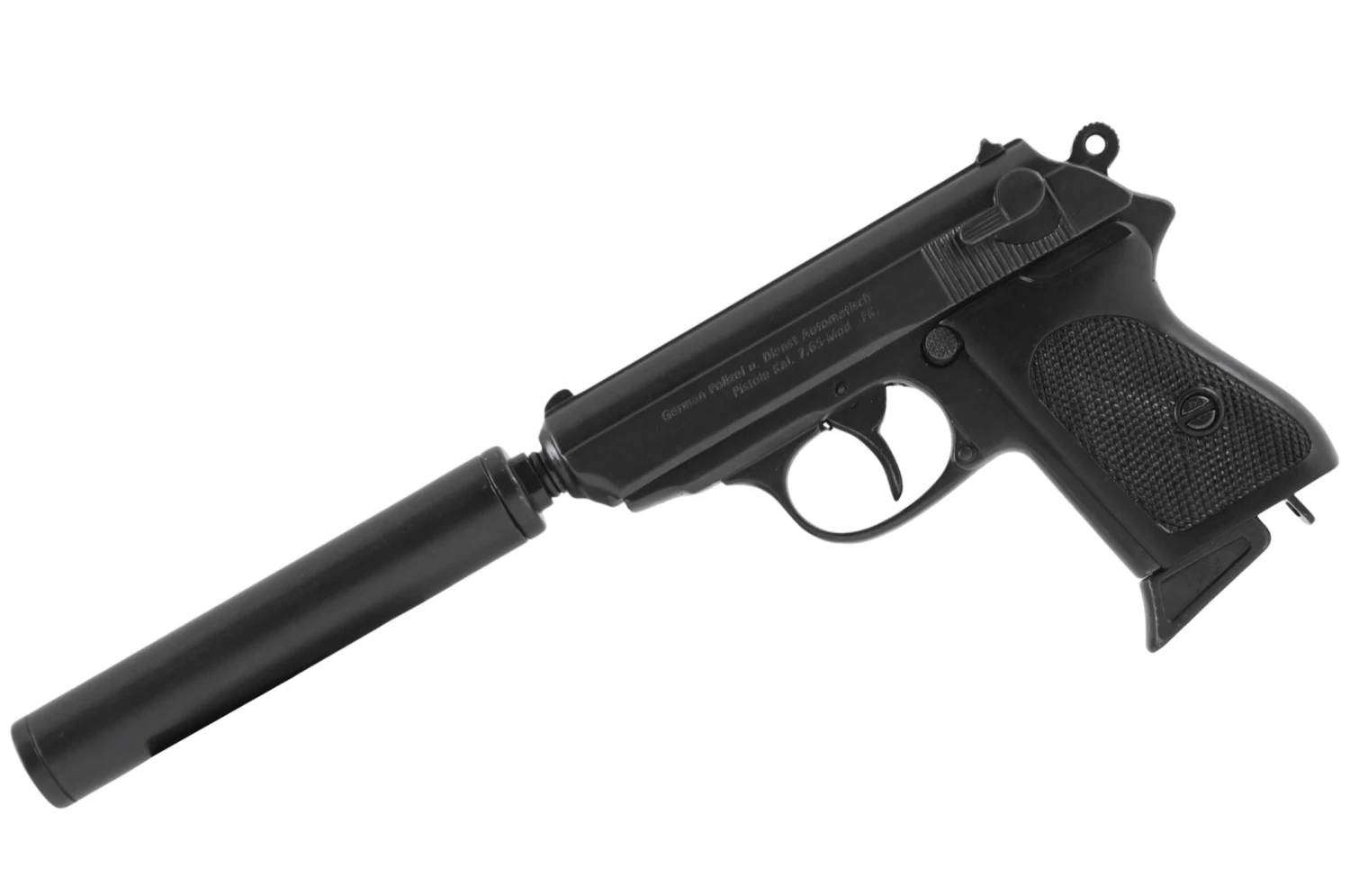 Réplique de pistolet Allemand, avec silencieux Réplique De Pistolet Allemand, Avec Silencieux -Martiaux Fitness Magasin replique de pistolet allemand avec