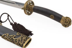 Sabre De La Dynastie Qing - Acier Damas, Rigide Aiguisé 5 Sabre De La Dynastie Qing - Acier Damas, Rigide Aiguisé -Martiaux Fitness Magasin sabre de la dynastie qing acier damas rigide aiguise 3