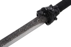 Sabre De La Dynastie Qing - Liuyedao à Tête De Tigre, Rigide Aiguisé 5 Sabre De La Dynastie Qing - Liuyedao à Tête De Tigre, Rigide Aiguisé -Martiaux Fitness Magasin sabre de la dynastie qing liuyedao a tete de tigre rigide aiguise 3