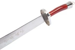 Sabre Entraînement Kungfu, Avec Fourreau, Rouge/Argent - Semi Flexible -Martiaux Fitness Magasin sabre entrainement kungfu avec fourreau rougeargent semi flexible 2