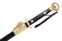 Sabre Sui, Double Dragon - Acier Damas, Forge LK Chen -Martiaux Fitness Magasin sabre sui double dragon acier damas forge lk chen 9