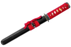 Tanto Fudoshin Damas Rouge - Acier Feuilleté, Aiguisé