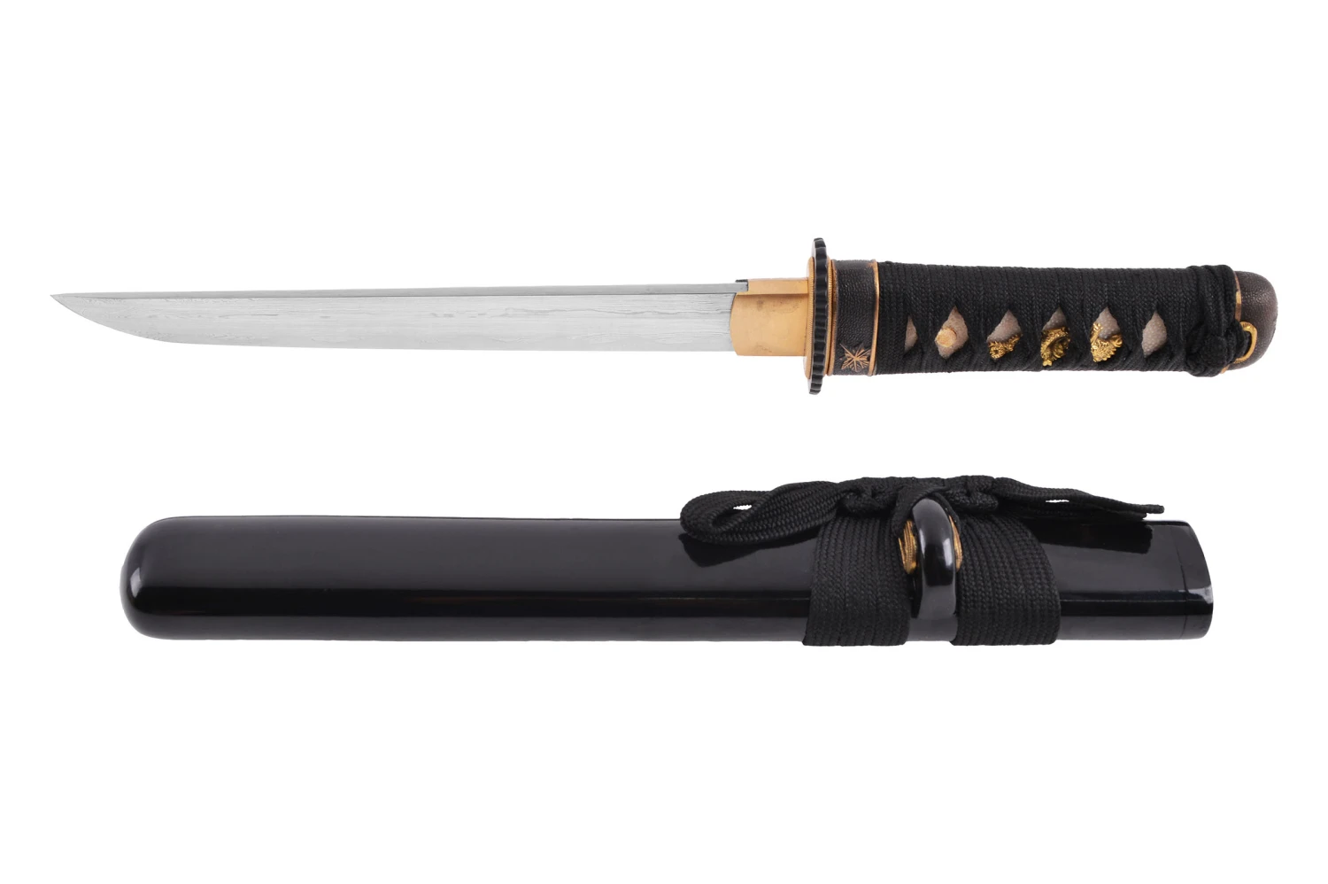 Tanto Fudoshin, Noir - Acier feuilleté, Aiguisé Tanto Fudoshin, Noir - Acier Feuilleté, Aiguisé -Martiaux Fitness Magasin tanto fudoshin noir acier feuillete aiguise