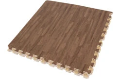 Martiaux Fitness Magasin -Martiaux Fitness Magasin tapis de sol puzzle gym a domicile bois fonce 120 x 120 cm 1