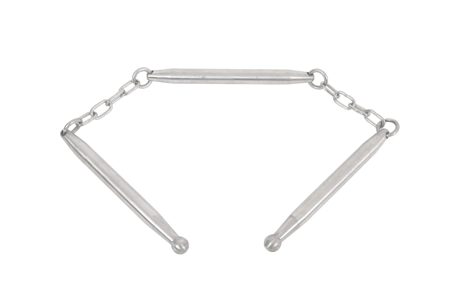 Tri-bâton, San Jie Gun - Inox (petit) Tri-bâton, San Jie Gun - Inox (petit) -Martiaux Fitness Magasin tri baton fer petit